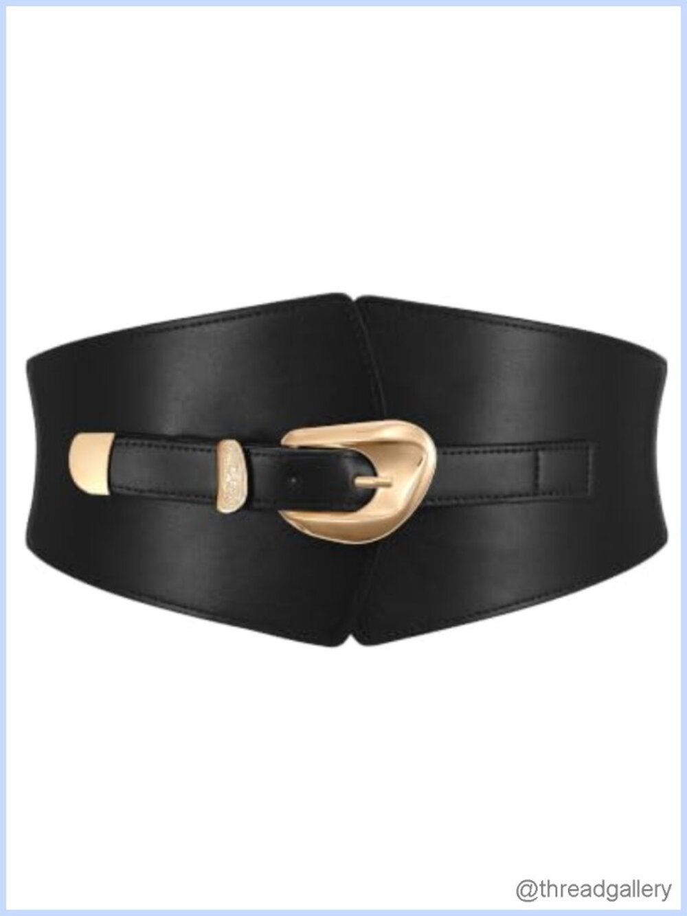 Wide Elastic Waist Belt Faux Leather Corset Belt for Dresses